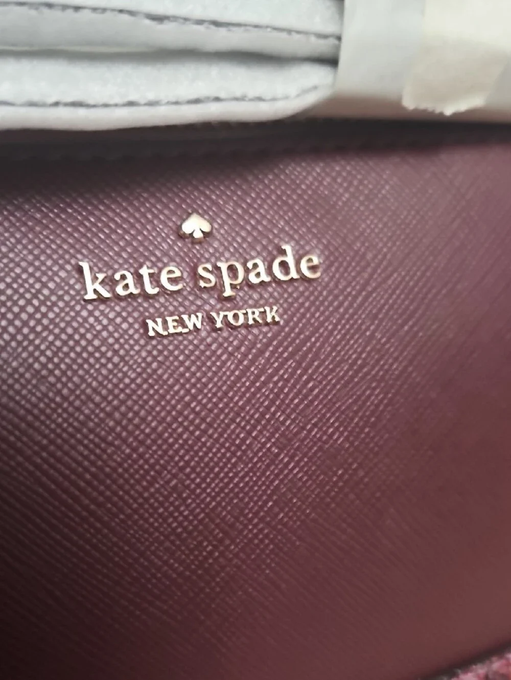 kate spade Maroon and Rose Glitter Crossbody Bag